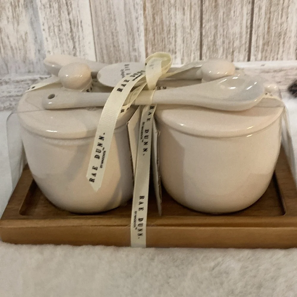Rae Dunn Jam & Jelly Containers with Lids & Spoons